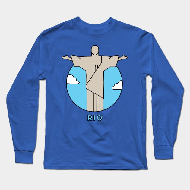 Rio De Janeiro Long Sleeve T-Shirt by valentinahramov